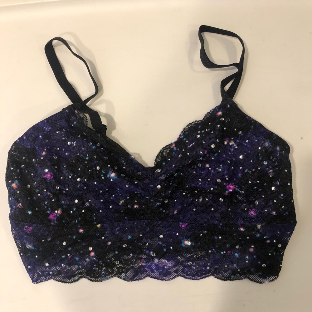 VS Pink Galaxy Lace Bralette